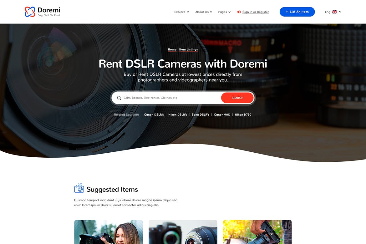 Doremi - Template Website Penyewaan Modern dan Menarik