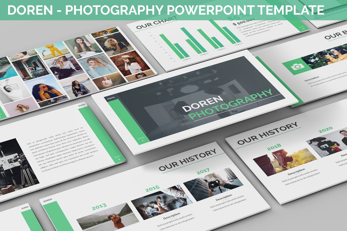 Doren - Template Presentasi Powerpoint untuk Fotografi