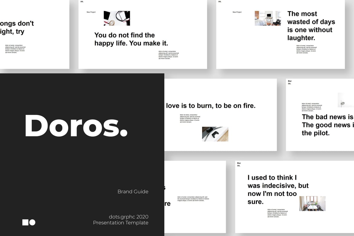 Doros - Template PowerPoint Modern dan Elegan