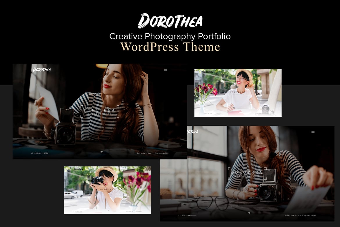 Dorothea - Tema WordPress Portofolio Fotografi Modern dan Menarik