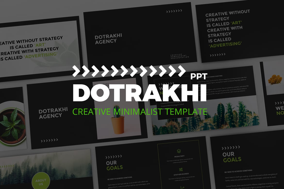 Dotrakhi - Template Powerpoint Kreatif dan Minimalis untuk Presentasi Anda