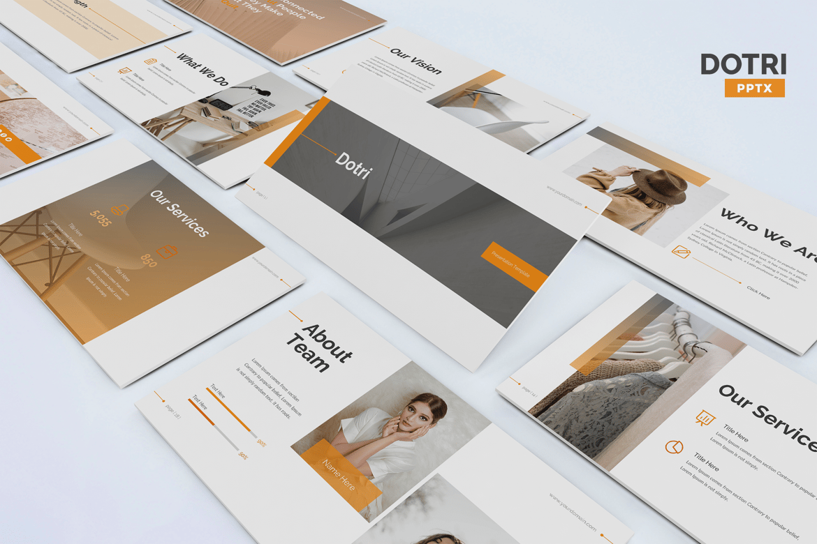 Template Presentasi Dotri - Powerpoint Modern dan Minimalis
