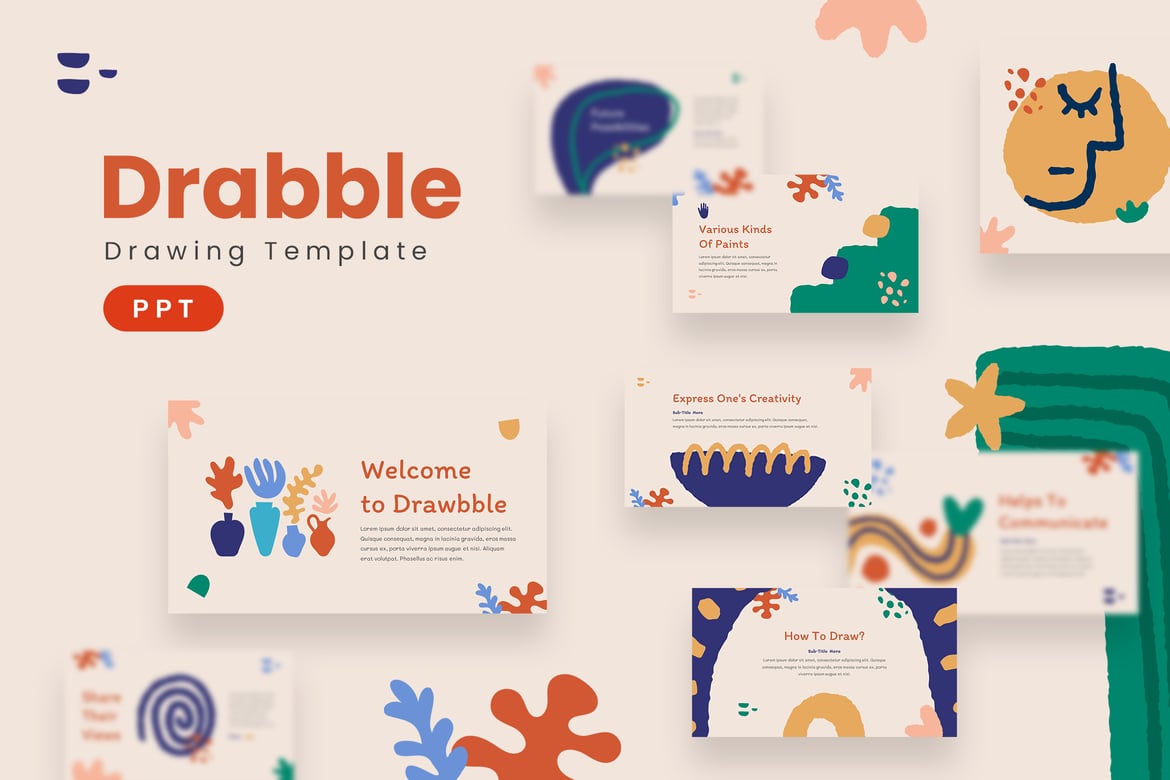 Template Presentasi Powerpoint Drabble yang Menarik dan Profesional