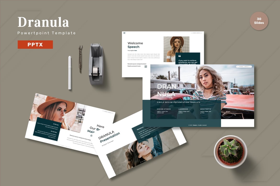 Dranula - Template PowerPoint Profesional untuk Presentasi Berimpact