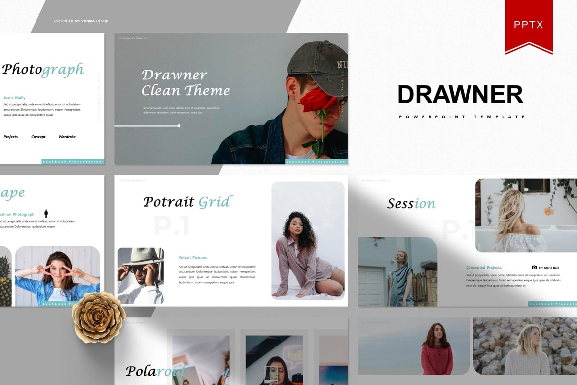 Template Presentasi PowerPoint Drawner - Solusi Kreatif untuk Semua Kebutuhan Anda