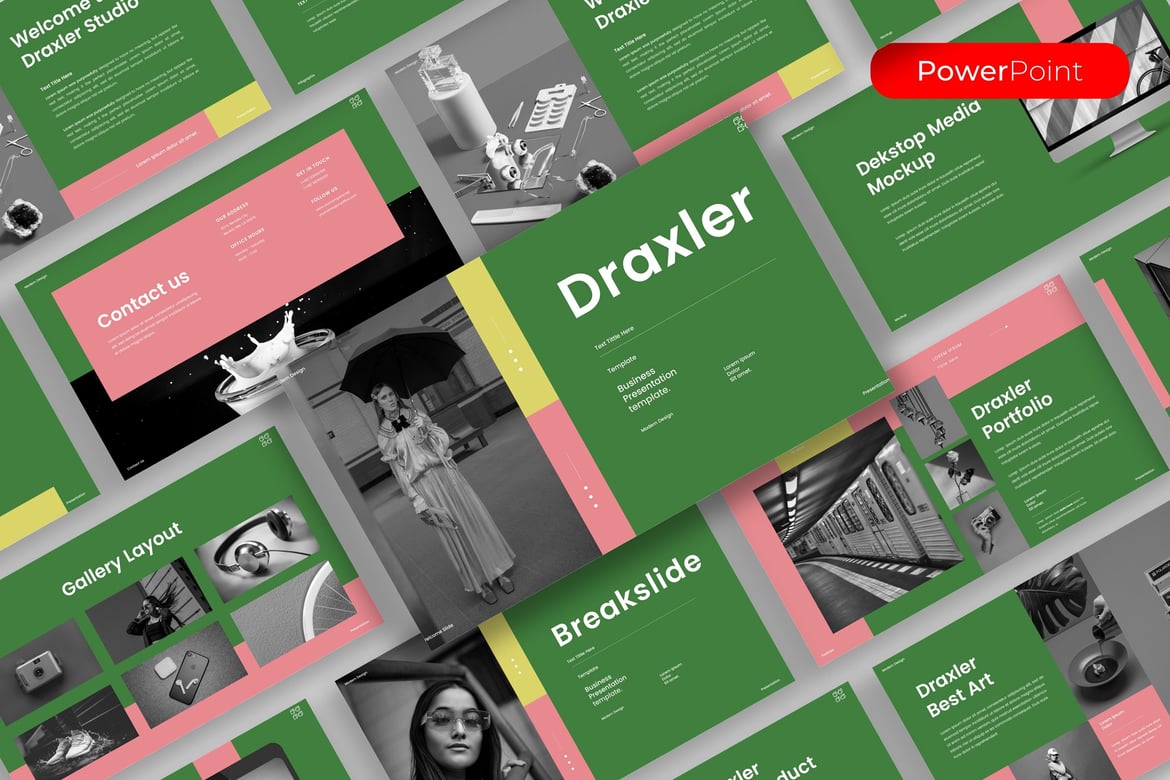Template PowerPoint Draxler: Solusi Presentasi Bisnis Anda