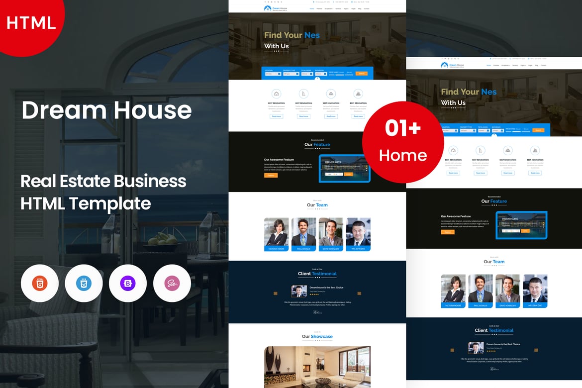 Template Web Impian | Template HTML Real Estate yang Profesional