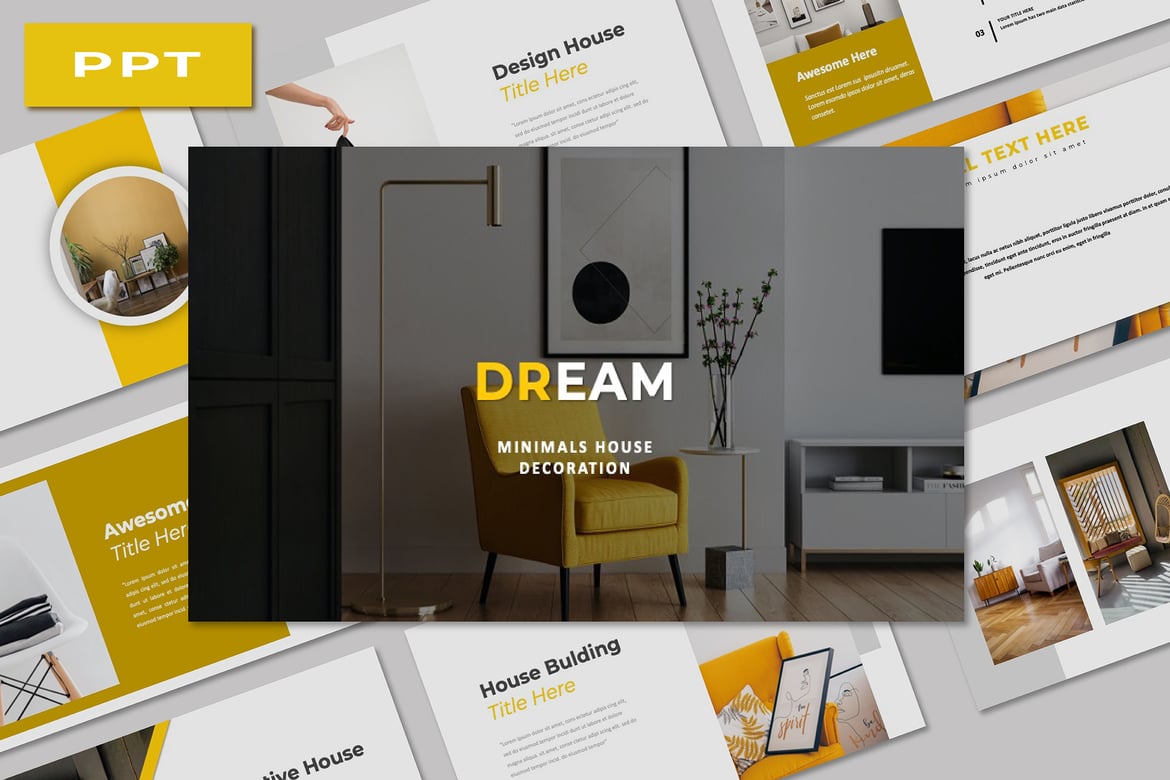 Template Presentasi PowerPoint Dream Minimals yang Elegan dan Fleksibel
