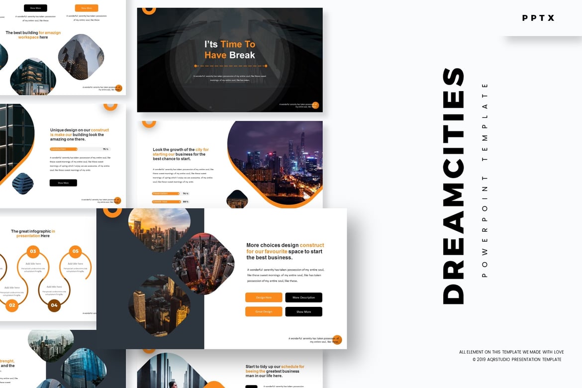 Dreamcities - Template Powerpoint yang Memukau untuk Presentasi Anda