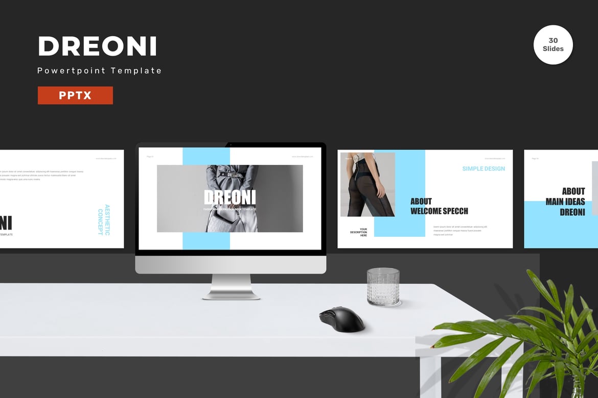 Template PowerPoint Dreoni - Solusi Presentasi Profesional Anda