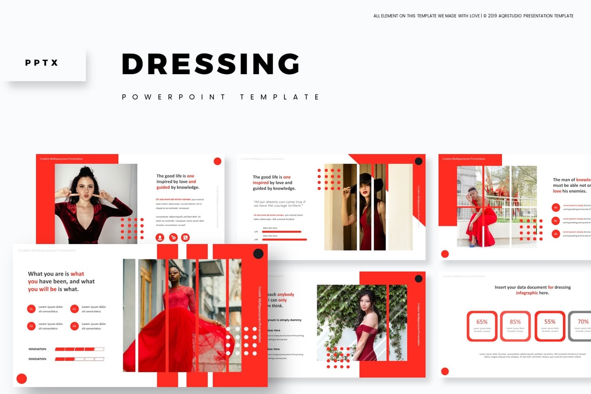 Template Presentasi PowerPoint Dressing - Solusi Kreatif untuk Semua Kebutuhan