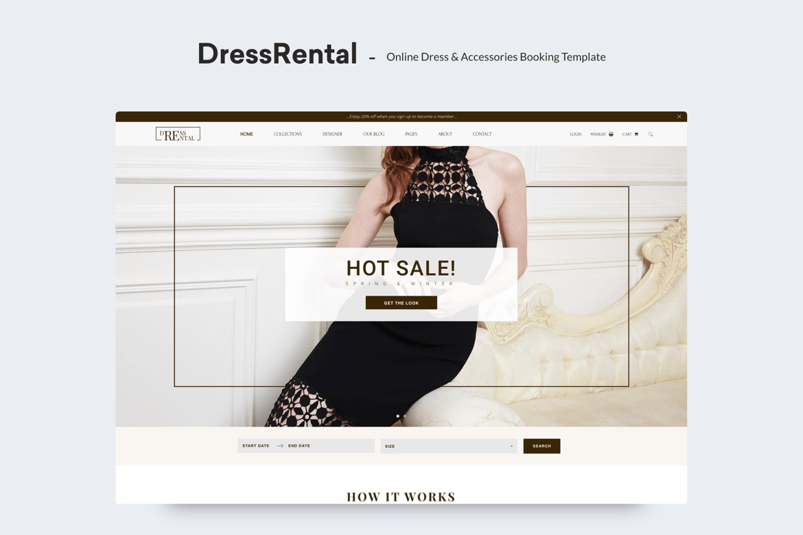 Template Website Sewa Dress & Aksesoris Terbaik