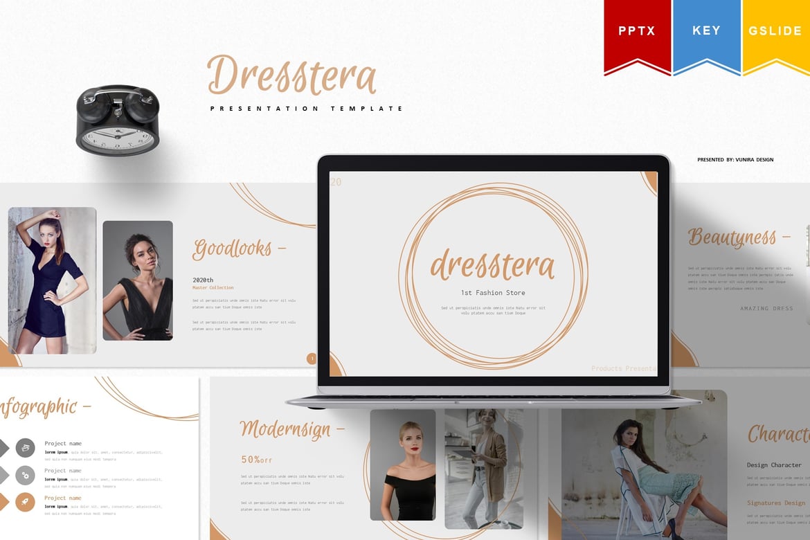 Dresstera | Template Presentasi Powerpoint, Keynote, dan GoogleSlide yang Menarik