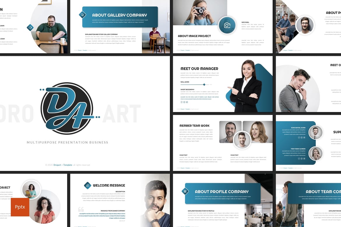 Droart - Template PowerPoint Serbaguna untuk Presentasi Menarik