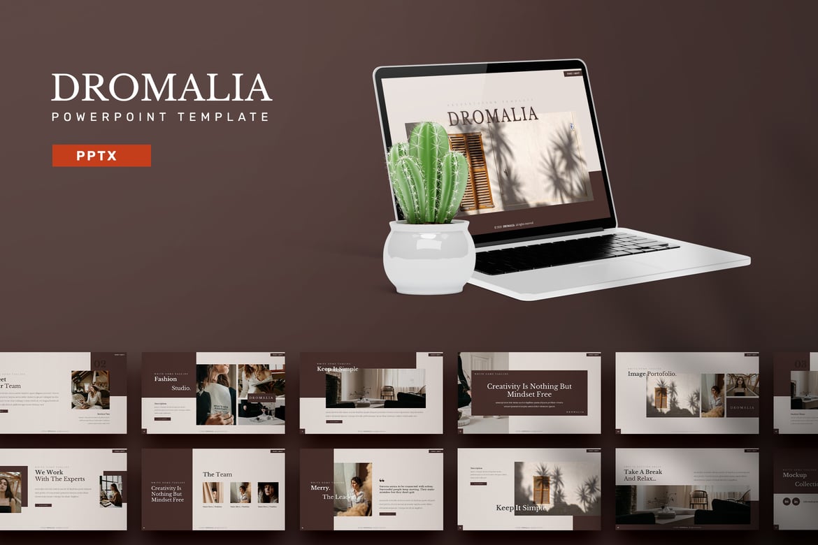 Dromalia - Template PowerPoint Profesional untuk Semua Kebutuhan