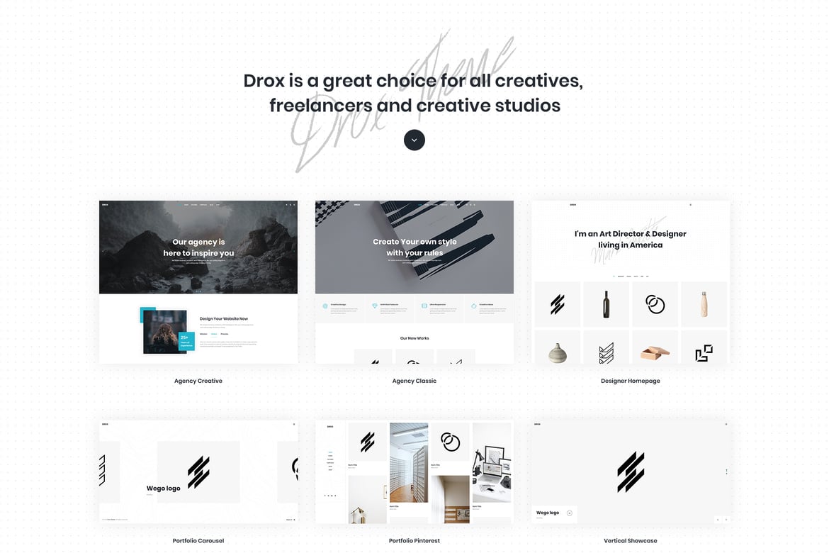 Drox - Template Website Responsif untuk Agensi dan Portofolio