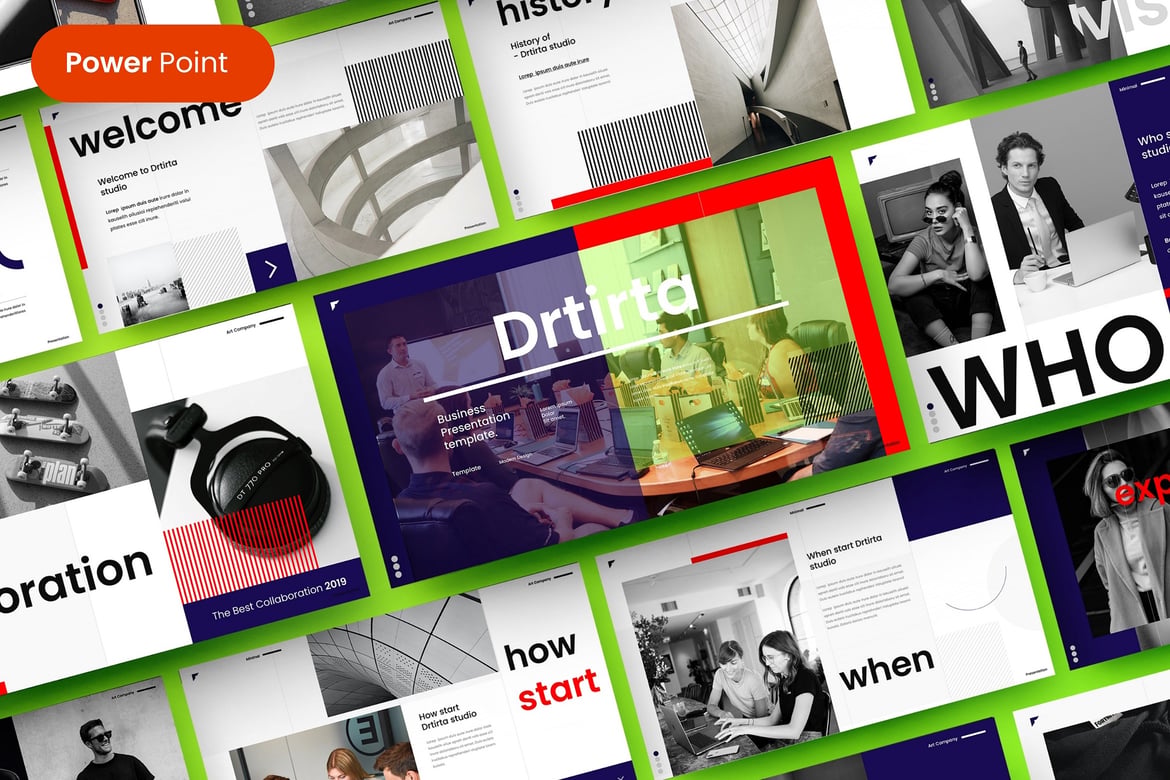 Drtirta – Template PowerPoint Bisnis yang Menarik