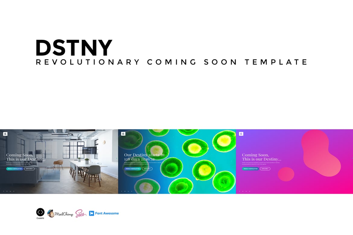 DSTNY - Template Web Coming Soon yang Revolusioner