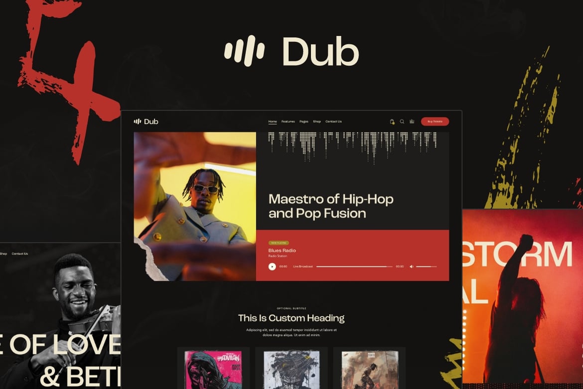 Tema WordPress Dub: Desain Modern untuk Dunia Musik dan Hiburan