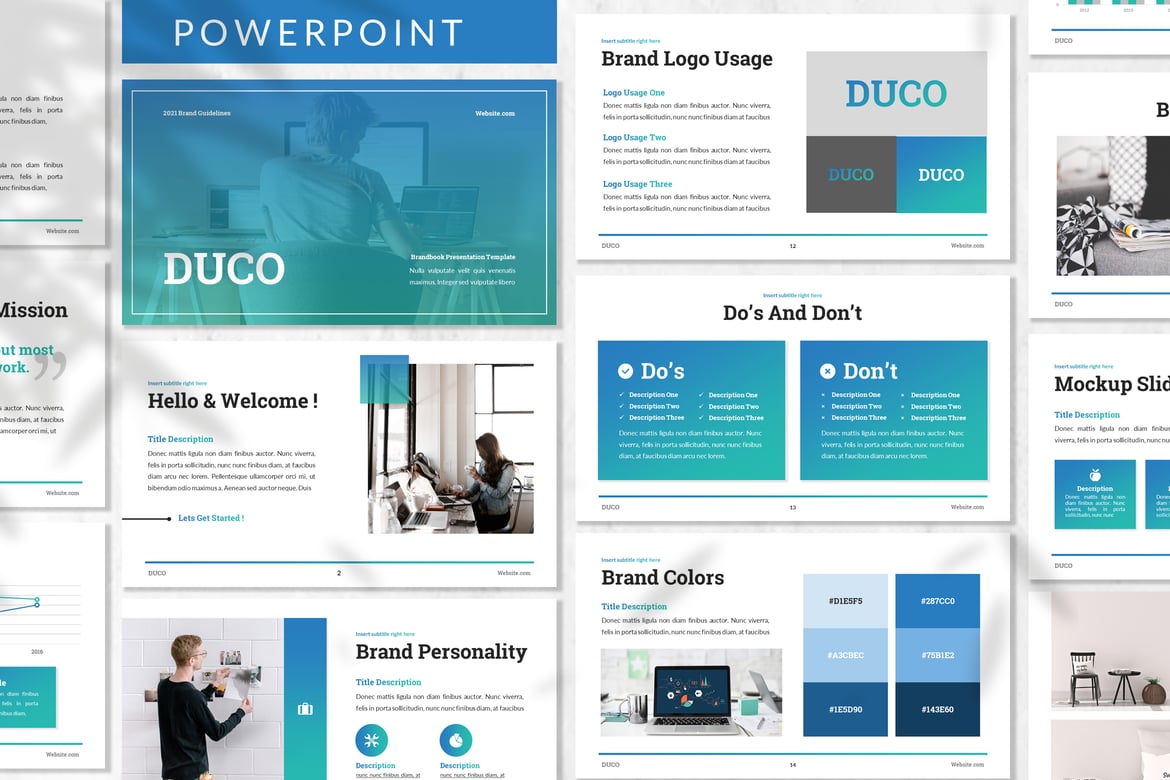 Duco - Template Presentasi Powerpoint untuk Bisnis Modern