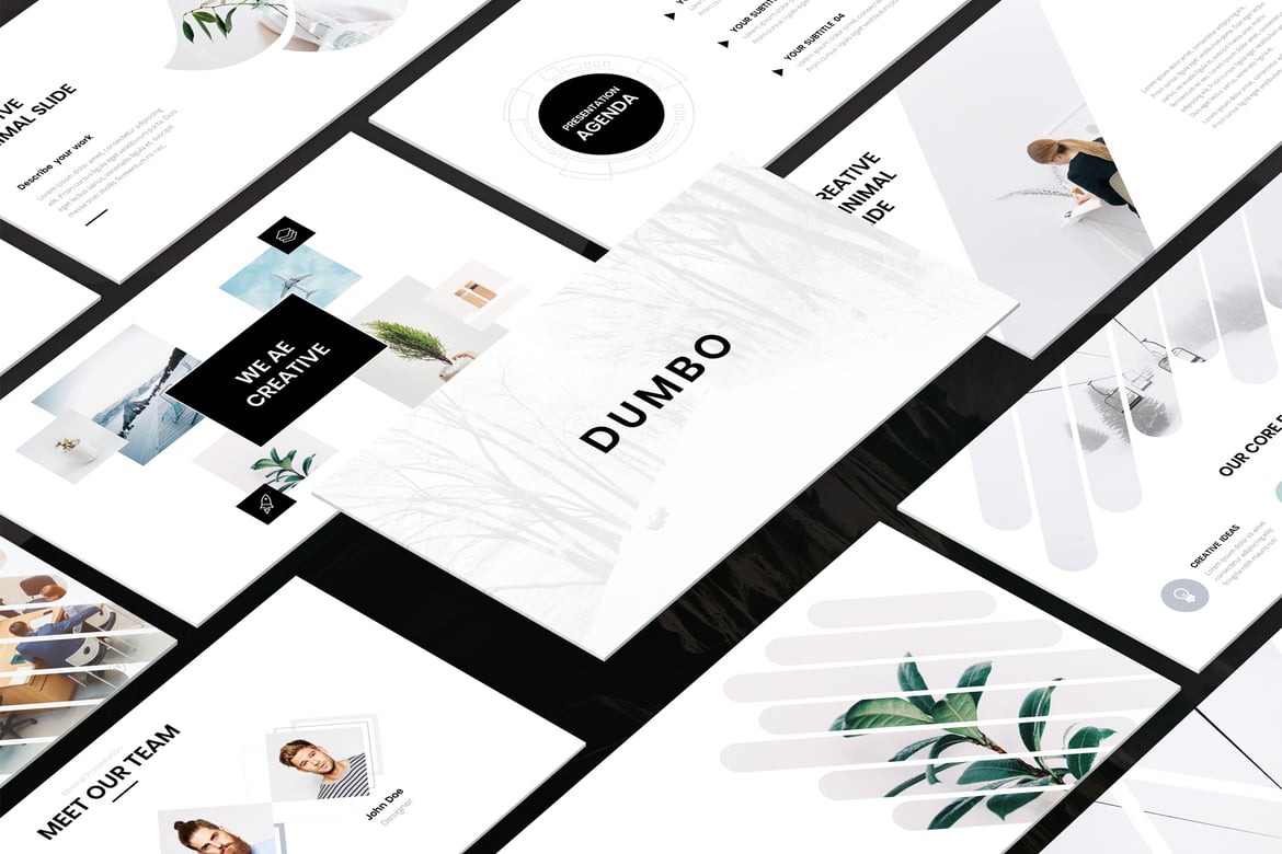Dumbo - Template Powerpoint Minimalis yang Elegan