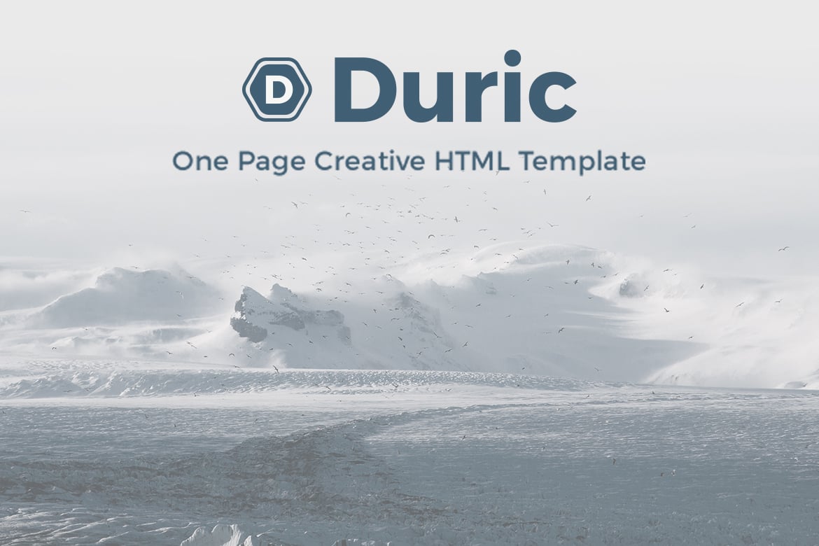 Duric - Template Website Kreatif Satu Halaman yang Serbaguna