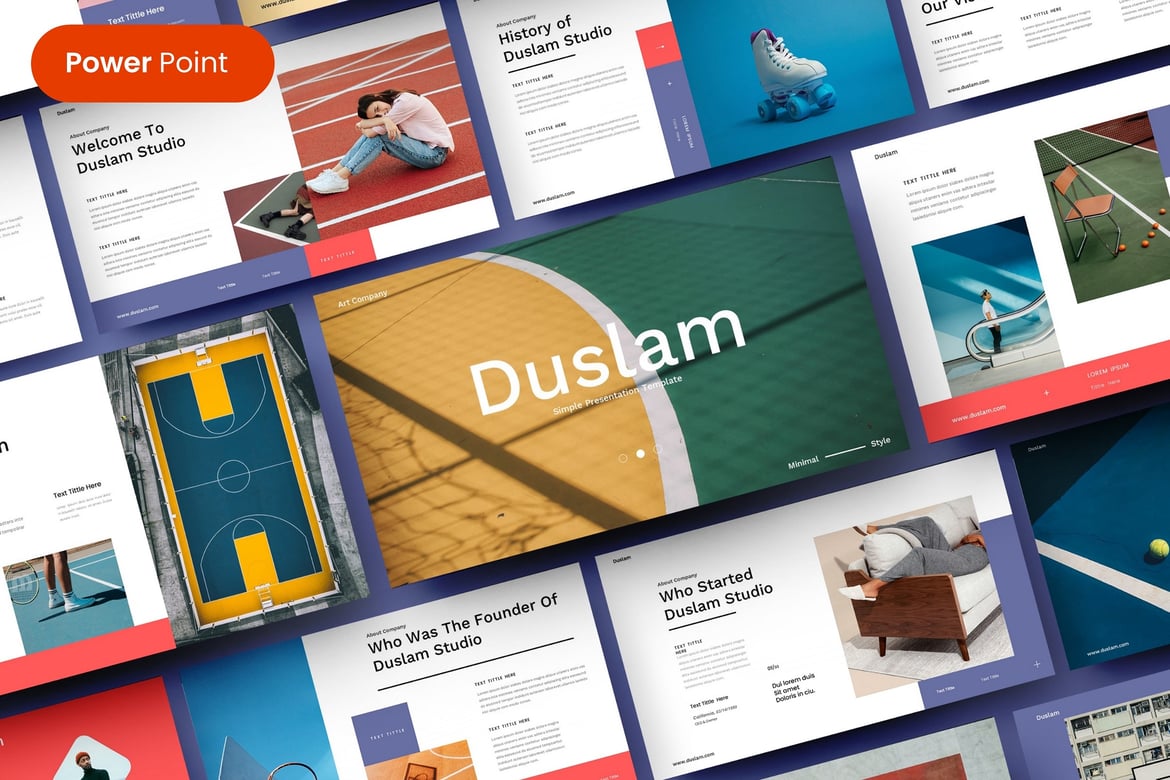 Duslam – Template PowerPoint Bisnis yang Profesional