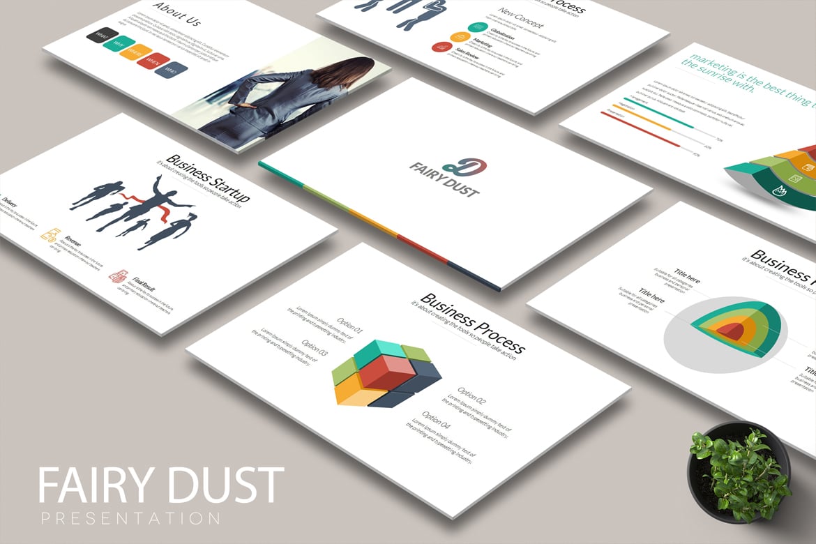 Template Powerpoint DUST: Presentasi Kreatif untuk Semua Kebutuhan Anda