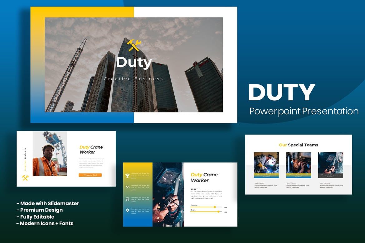 Template Powerpoint Duty - Solusi Presentasi yang Menarik