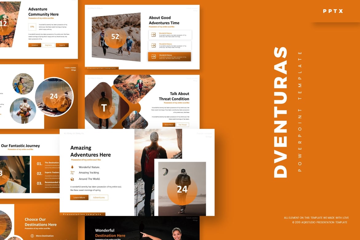 Dventuras - Template Powerpoint Serbaguna untuk Presentasi Anda