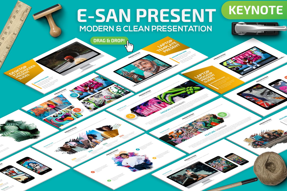 Template PowerPoint E-San: Presentasi Menarik dan Profesional