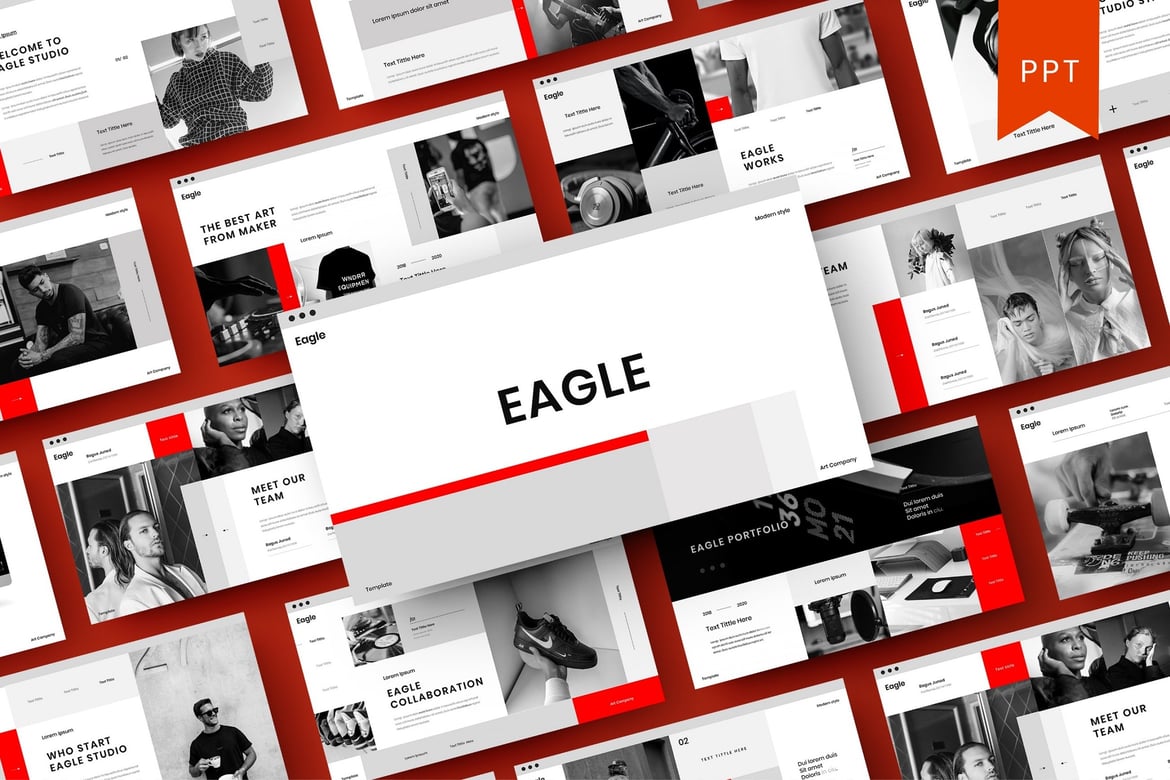 Template Presentasi Bisnis Eagle – Solusi PowerPoint Profesional