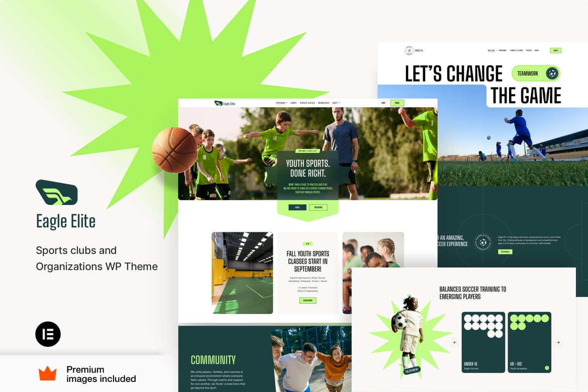 EagleElite - Tema WordPress untuk Klub Olahraga