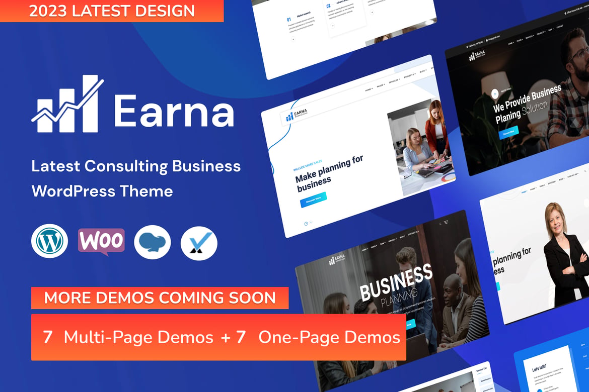 Earna - Tema WordPress Konsultasi Bisnis Modern dan Responsif
