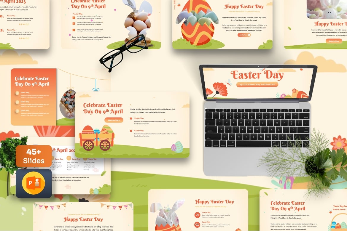 Template Presentasi PowerPoint Hari Paskah yang Menarik dan Profesional