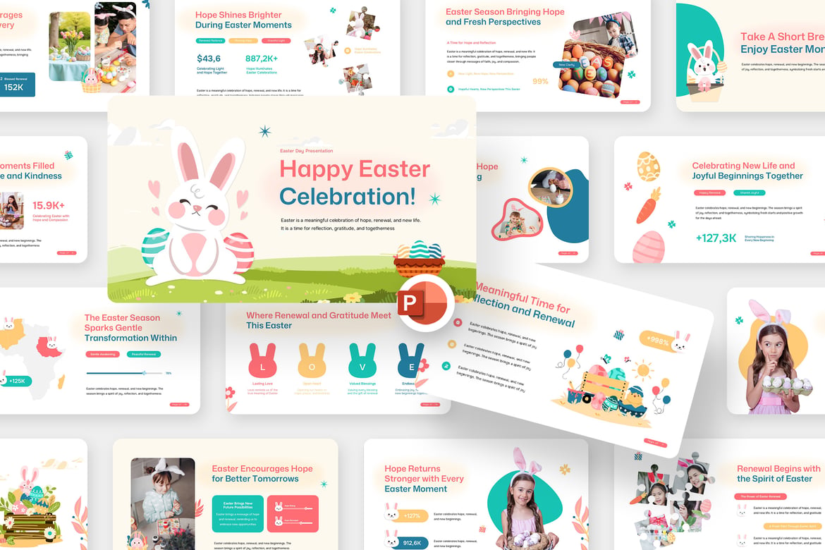 Template PowerPoint Hari Paskah yang Menarik dan Elegan