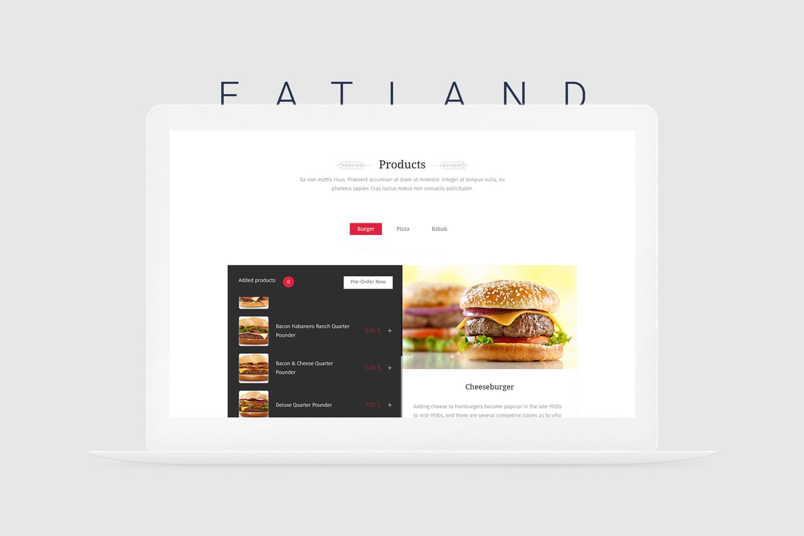 EatLand - Template Website eCommerce dan Halaman Pengiriman yang Menarik