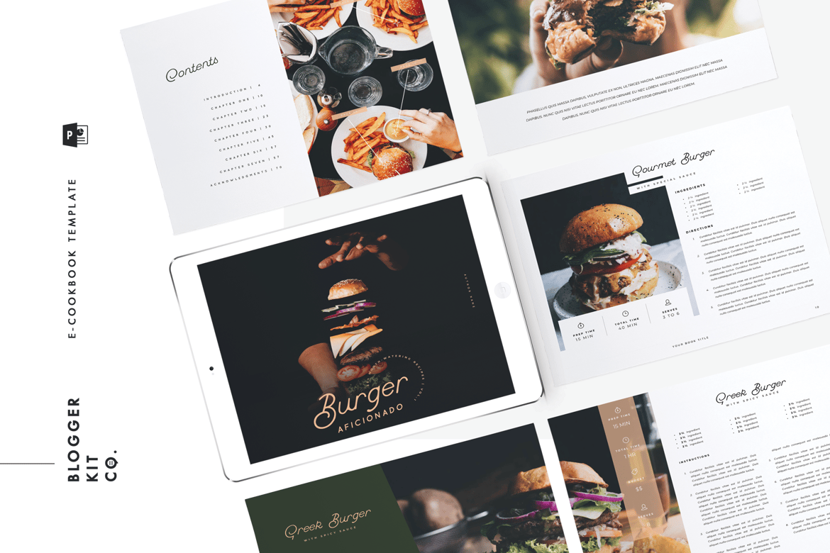 Template eBook Resep | Buku Masak 16 Halaman | PowerPoint