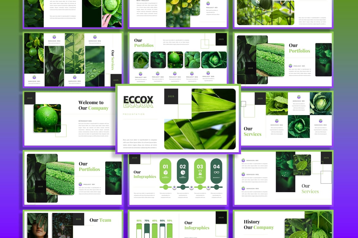 Template PowerPoint Eccox untuk Presentasi Bisnis yang Menarik