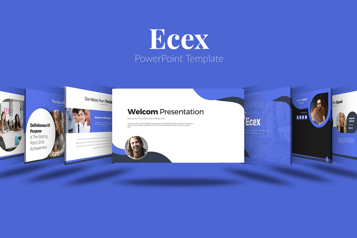 Template PowerPoint Ecex yang Menawan untuk Presentasi Profesional