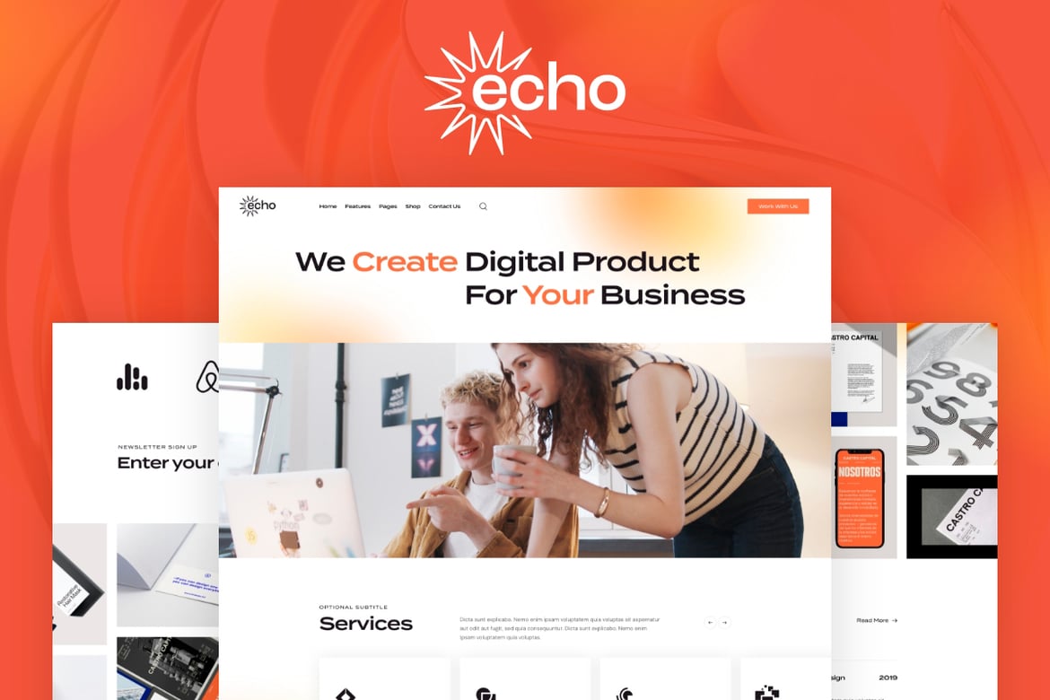 Tema WordPress Echo: Solusi Kreatif untuk Agensi dan Bisnis Modern
