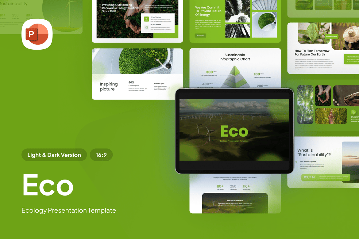 Template Presentasi Eco Energy - PowerPoint yang Menarik