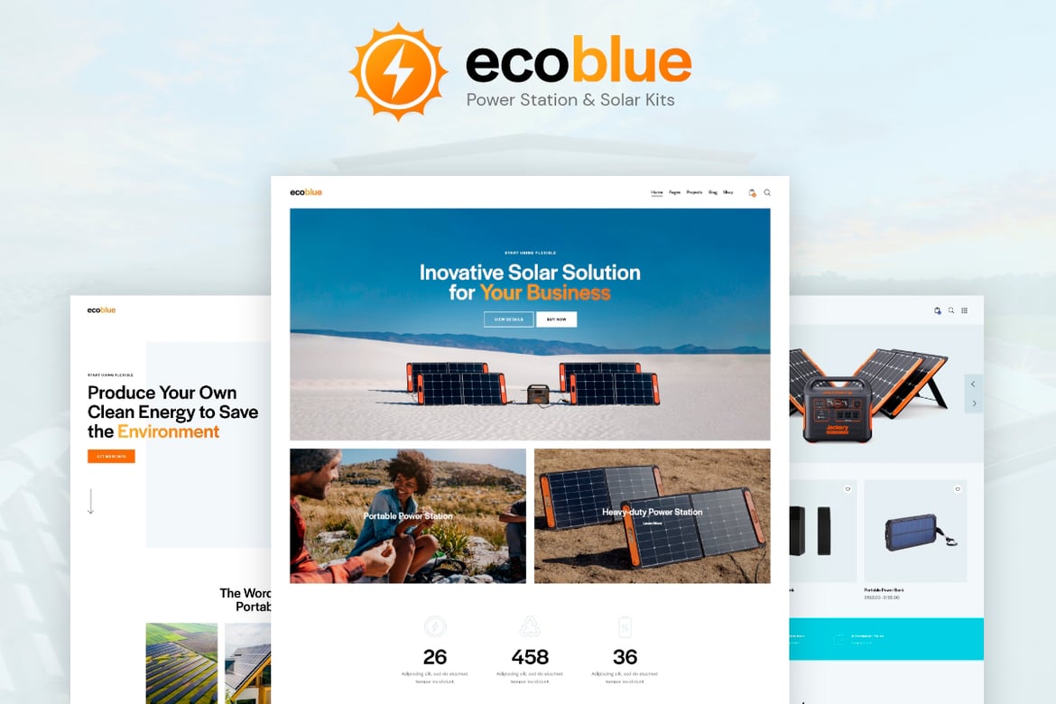 Tema WordPress EcoBlue: Solusi Modern untuk Bisnis Ramah Lingkungan