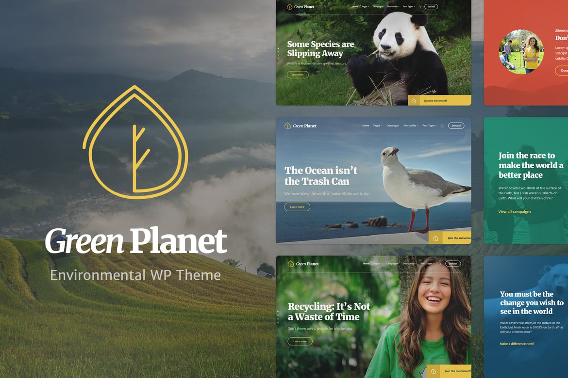 Tema WordPress Ramah Lingkungan - Green Planet
