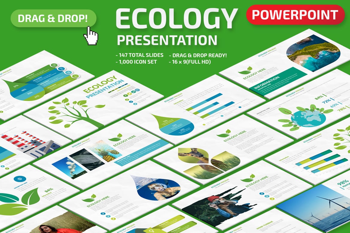 Template Powerpoint Ekologi yang Menarik dan Profesional