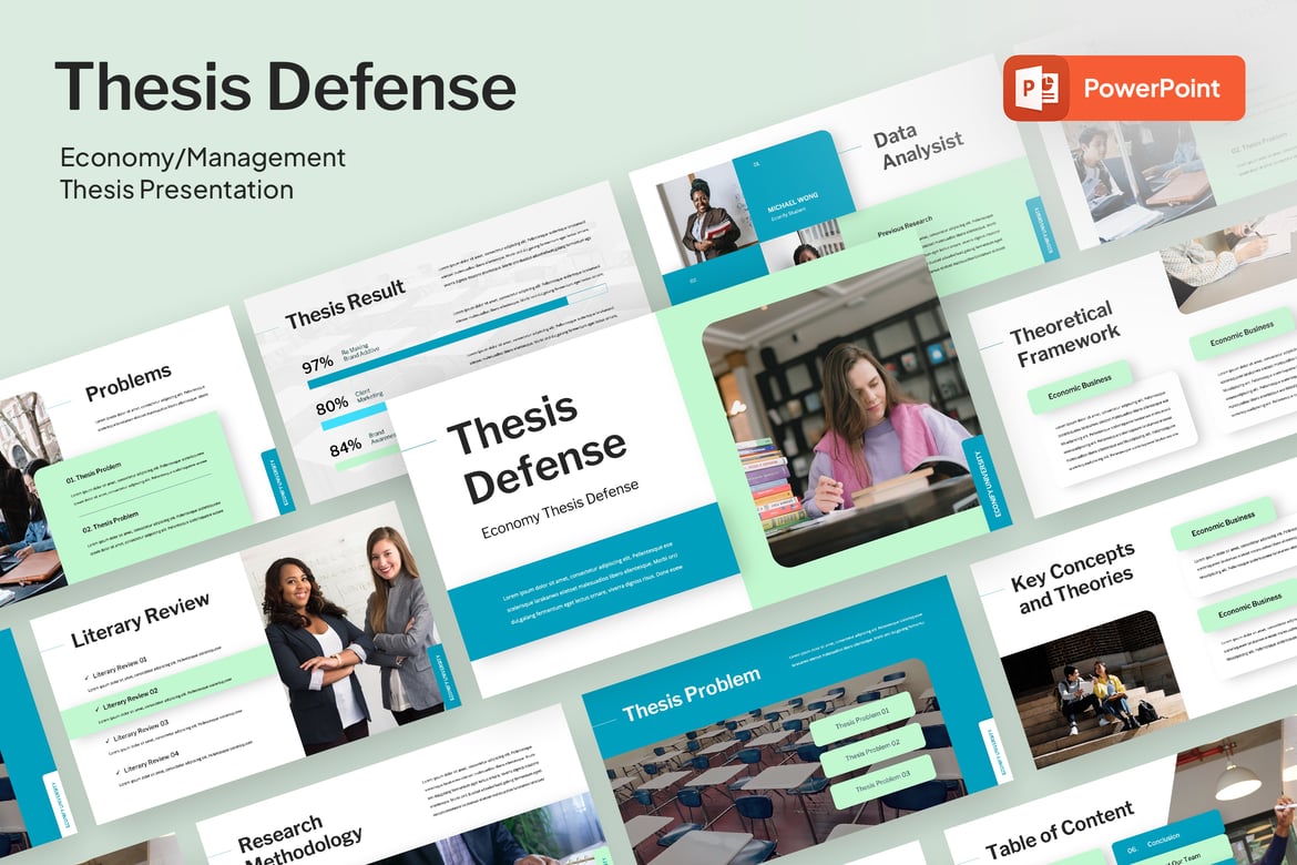 Econify - Template Powerpoint untuk Sidang Skripsi yang Profesional
