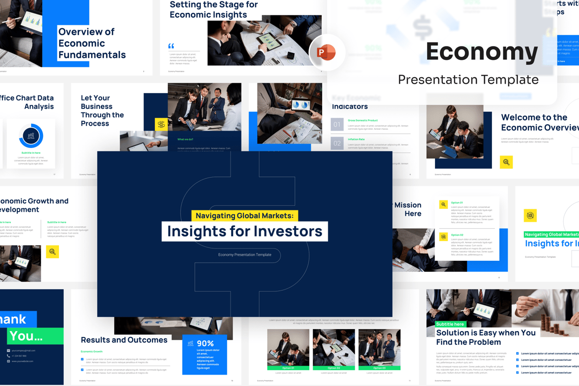 Template Presentasi Ekonomi yang Menarik dan Profesional