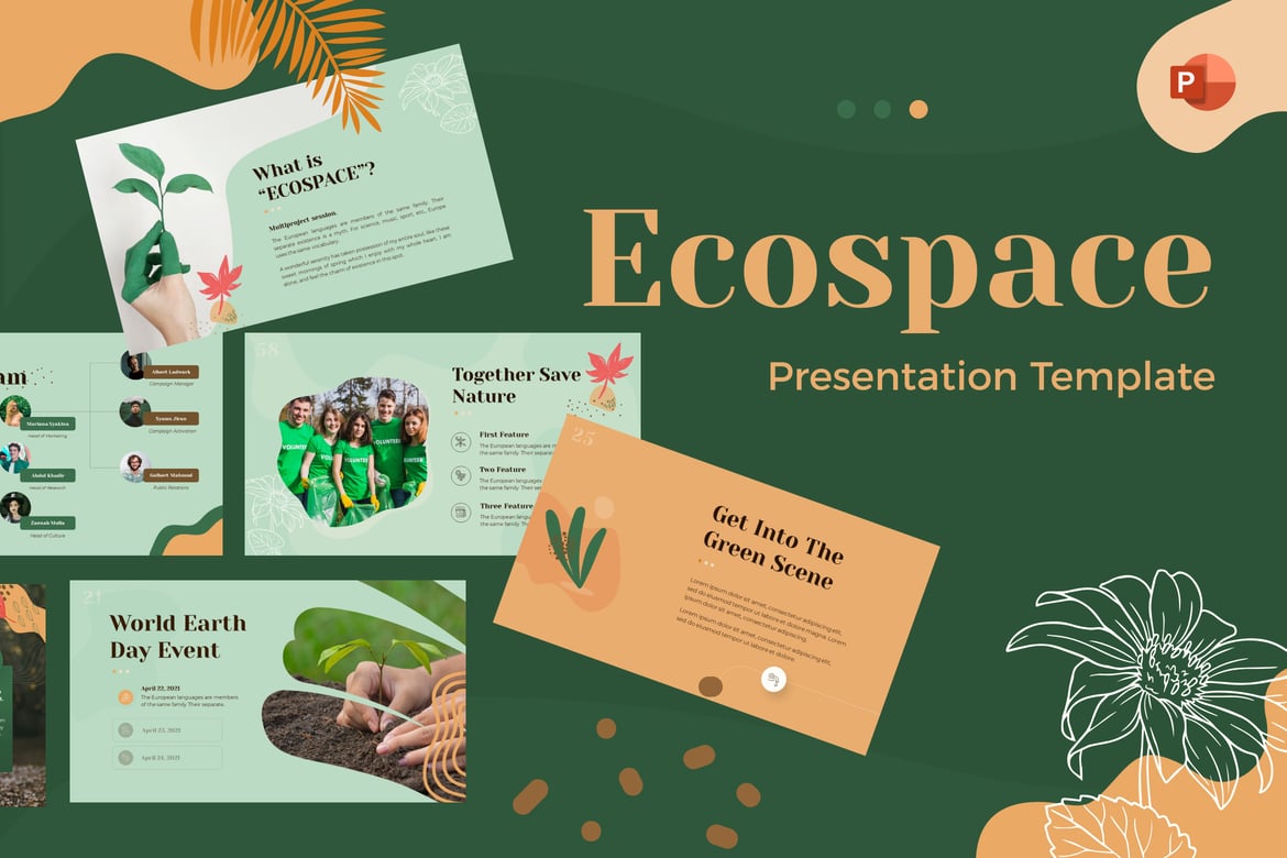 Template PowerPoint Alam Ecospace yang Elegan dan Fleksibel