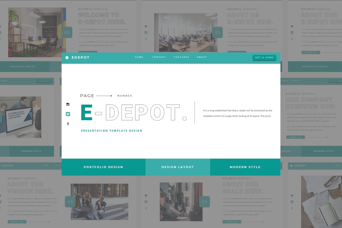 Template Powerpoint EDEPOT yang Menarik dan Profesional