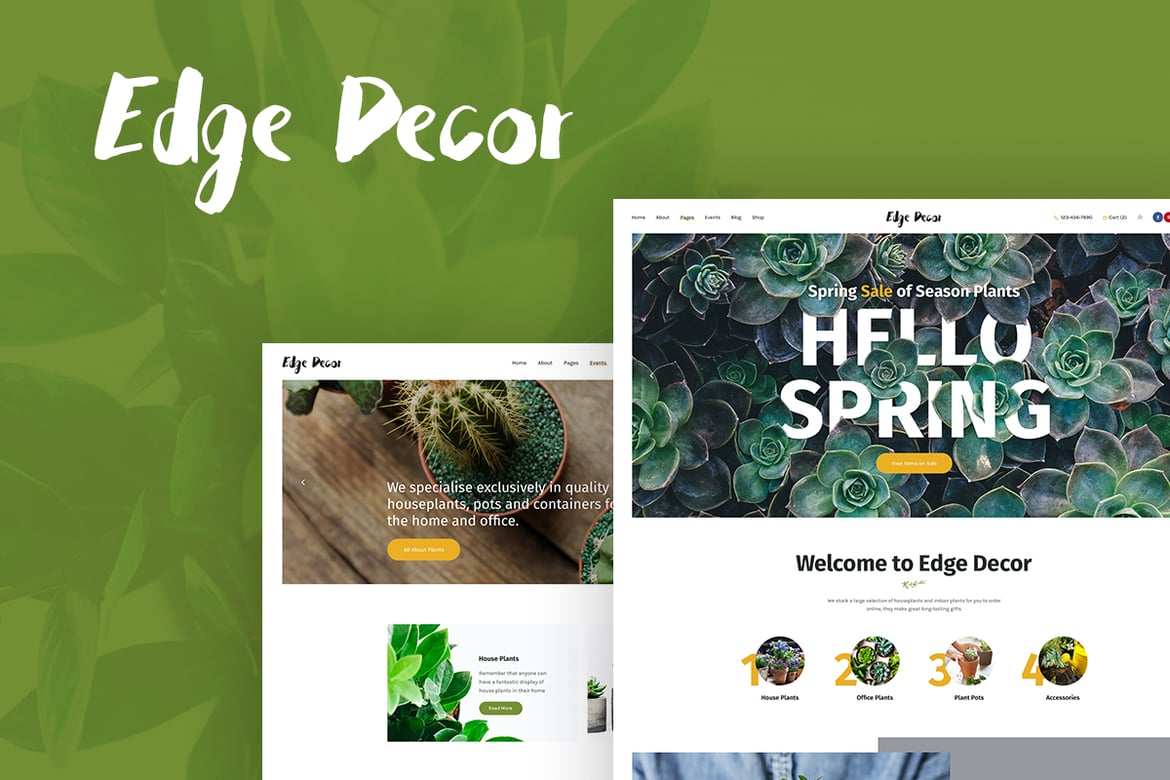 Tema WordPress Edge Decor: Solusi Ideal untuk Layanan Taman dan Lanskap Anda